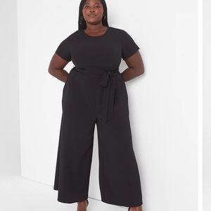 SS ANKLE WIDE LEG JUMPSUIT W/ BELT size 14 no belt